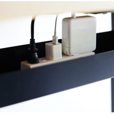 【電動昇降デスク】ワアクスタンディングデスク　ウォールナット　無垢 120×70cm　※配線トレー有