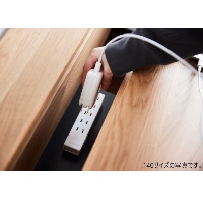 【収納付きデスク】ワアクステーション　パソコンデスク　オーク　幅120cm