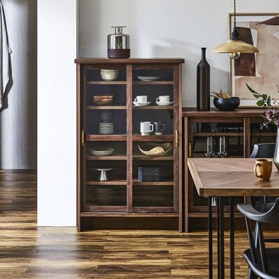 キャビネット　ケイウン　ウォールナット