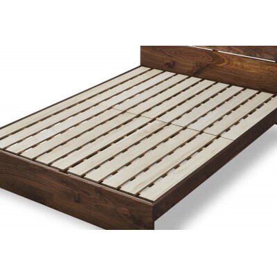 ベッドフレーム　ケイチョウ　ダブル/ウォールナット