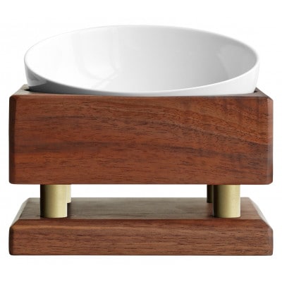 大川家具　ネコ用フードボウル【王家の食卓】