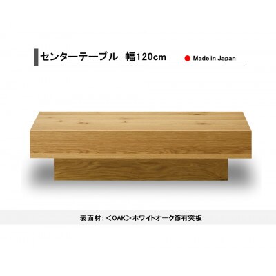 センターテーブル テーブル W1200×D600×H300mm ホワイトオーク 国産【開梱設置込み】