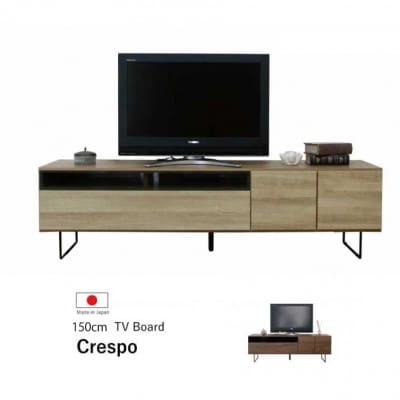 150幅テレビボード　準完成品　オーク柄　ナチュラル系