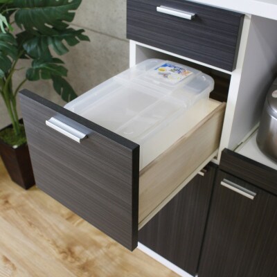 幅60cm レンジ台 【ライフ】 ブラウン色