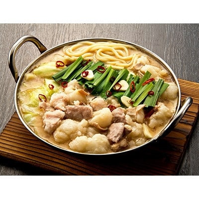 博多の味本舗　厳選国産牛博多もつ鍋みそ味と辛子明太子500g(無着色) (大川市)