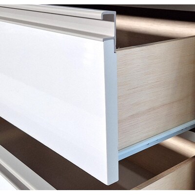 清潔感漂う120ローチェスト【Nスター】WH色　MADE IN 大川