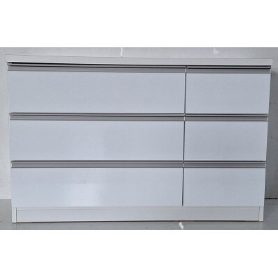 清潔感漂う120ローチェスト【Nスター】WH色　MADE IN 大川