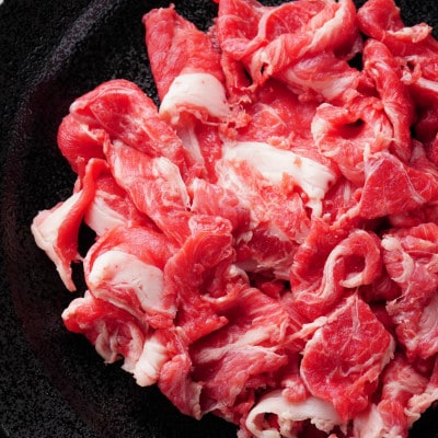 【毎月定期便】博多和牛A4ランク以上切り落とし　訳あり!　400g(大川市)全2回