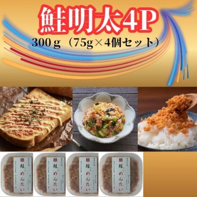 鮭明太300g(75g×4個)セット(大川市)