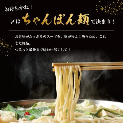 もつ鍋(白醤油)3人前セット(大川市)