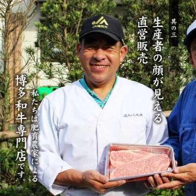 博多和牛サーロインステーキ2枚入り　(大川市)