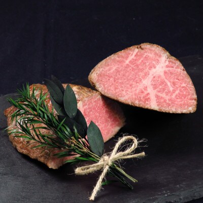 【セット】博多和牛A5ランク　ローストビーフギフトセット約200g×2個(大川市)