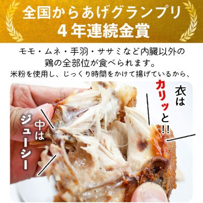 全国からあげグランプリ4年連続金賞「半身からあげ」3本セット