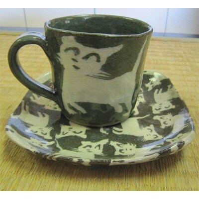 コーヒーカップ(白ねこ)