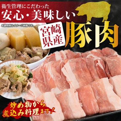 宮崎県産豚モモスライス 合計3.0kg(500g×6)