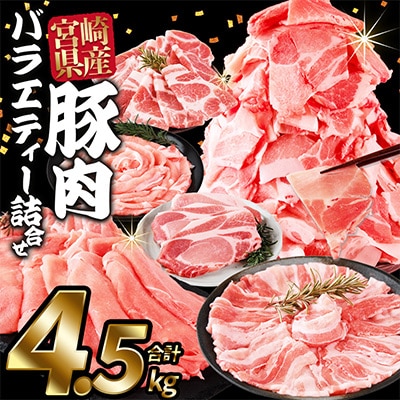 豚肉バラエティー詰合せセット 4.5kg(国富町)