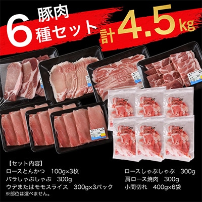 【さとふる限定】豚肉バラエティー詰合せセット 4.5kg(国富町)