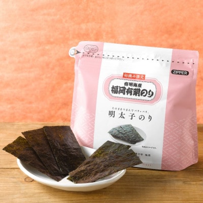 やさしいピリ辛に手がのびる明太子風味の「味付け海苔」3個セット(福岡有明のり)(大牟田市)