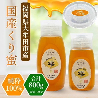 みつばちの雫　国産くり蜂蜜　500g+300g