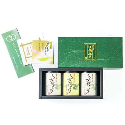 八女だより(上深蒸し茶200g、極上深蒸し白折茶80g)