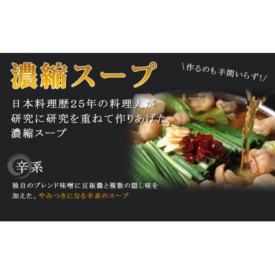 【訳あり】トメ子精肉店　国産牛もつ鍋セット　赤辛味噌味　10人前(大牟田市)