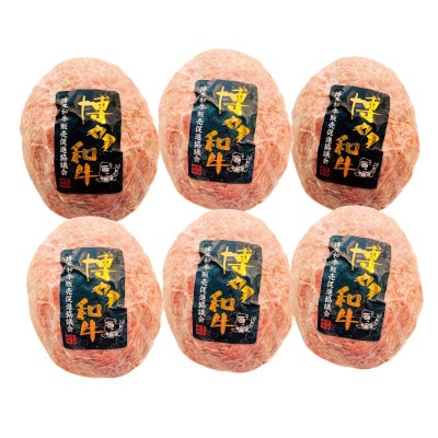 博多和牛生ハンバーグ150g×6パック　合計900g(大牟田市)