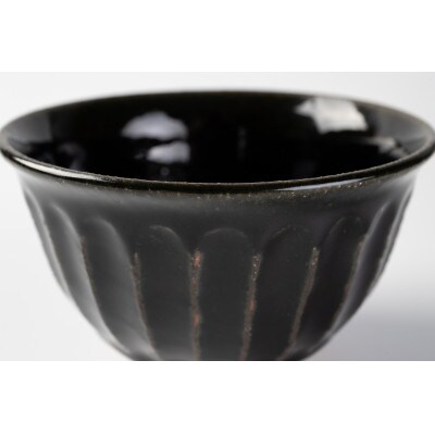 石炭黒釉鎬小丼セット