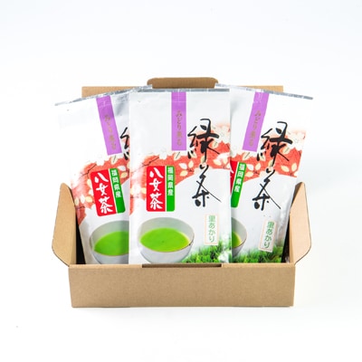 やすらぎの味!八女緑茶(煎茶)100g×3