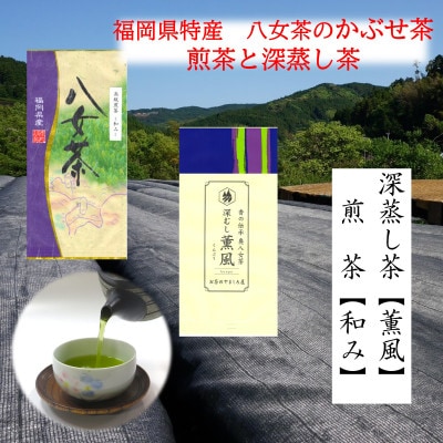 福岡の特産品八女茶 高級煎茶(和み)特上深蒸し茶(薫風)詰合せ(100g×2)