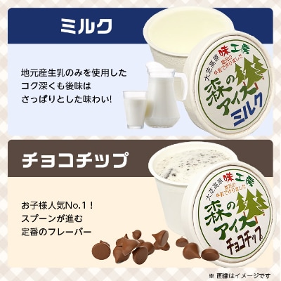 地元産フレッシュミルクたっぷりジェラート森のアイス16個セット