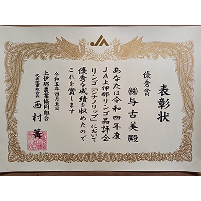 2025年夏!りんご新品種【シナノリップ】約5kg　酸味と甘みのバランス抜群