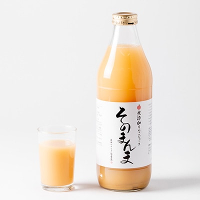 無添加!りんごポリフェノールを含んだ100%与古美のリンゴジュース2本入