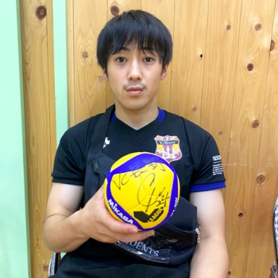 VC長野トライデンツ　選手サインボール付!応援グッズ【長田翼選手】