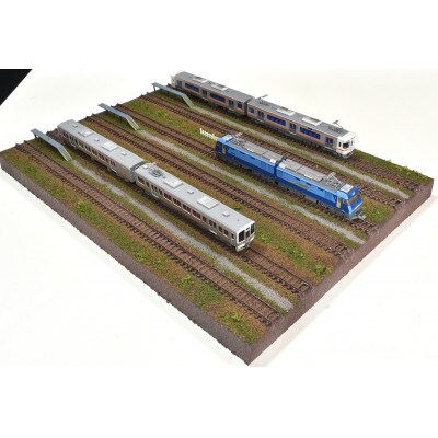 Nゲージ用 鉄道ジオラマ展示台 37×26cm 6線ヤード