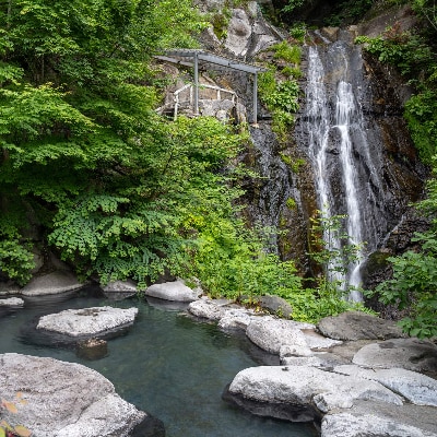 八丁の湯 ・ 山里の季節を愉しむ口福プラン ログハウス和室利用 4名様一室ご利用(1泊・2食付き)