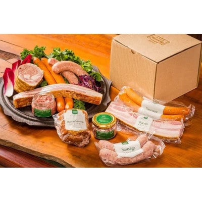 明治の館 特製 グルメセット 5種(ソーセージ3種、ベーコン、コンビーフ)