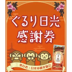 ぐるり日光感謝券【商品券9,000円分】