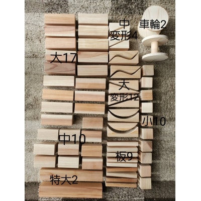 森と人をつなぐ　積み木モノレール