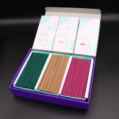 心経 rei　栃木セット(杉線香 緑色 茶色・いちご香)