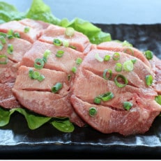 味付け牛タンスライス(ネギ塩)焼肉用1000g(宇土市)