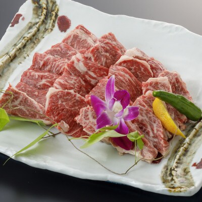 【毎月定期便】肥後の赤牛　ロース焼肉用500g(宇土市)全3回