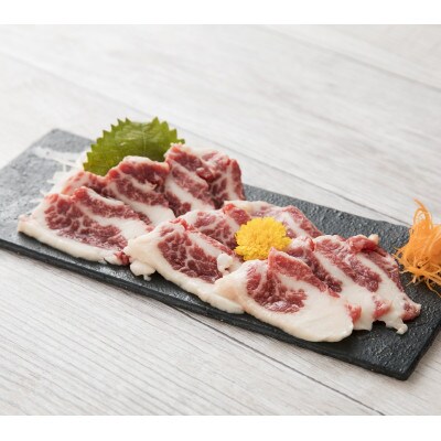 馬刺し 霜降りスライス 200g(宇土市)