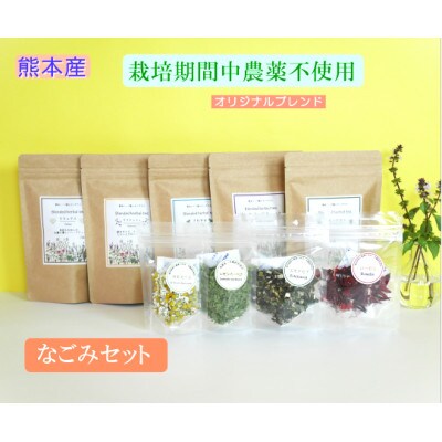 熊本ハーブ園レモングラス産 ハーブティーなごみセット ブレンド シングル計9袋 お礼品詳細 ふるさと納税なら さとふる