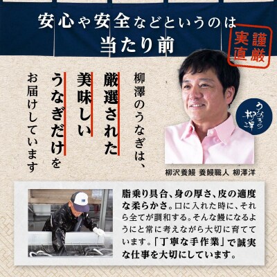 うなぎの柳澤　うなぎ蒲焼2尾(計340g)