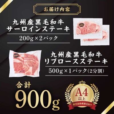 【数量限定】九州産黒毛和牛ロースステーキ食べ比べセット