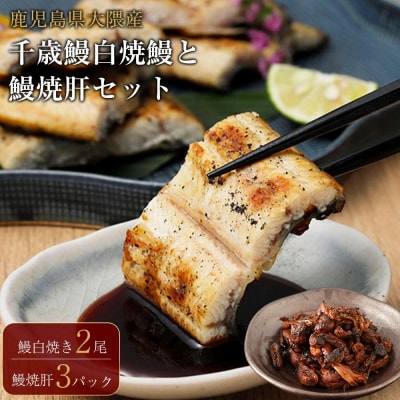 鹿児島県大隅産　千歳鰻の白焼鰻　2尾・鰻焼肝セット