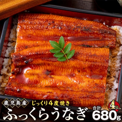うなぎ 蒲焼 170g×4尾【鹿児島産】地下水で育てた逸品鰻