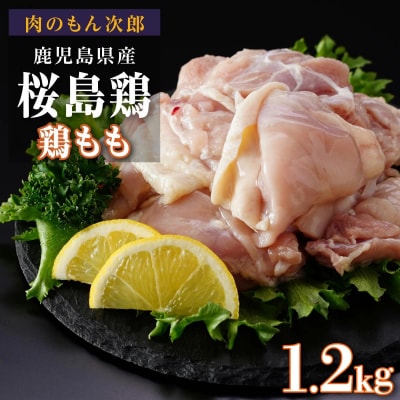 桜島鶏もも(特製ブライン液仕込み・下味付き)　小分けパック　1.2kg(4パック)