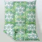 「まるごとジャパン」認定　荒尾産高級羽毛掛ふとん(二層式)　ダブル　ヒシ　グリーン