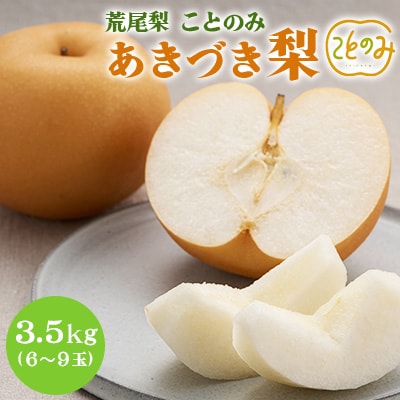 【先行受付】【荒尾梨】新ブランド「ことのみ」あきづき梨 3.5kg(6～9個入り)